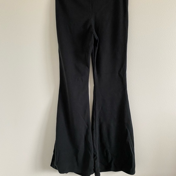 Nasty Gal Ribbed Pants Size 4 Black - Picture 6 of 9